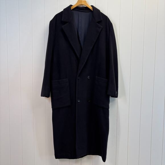 Shamask Couture Quiet Luxury 100% Cashmere Long Winter Coat Size 42 Old Money - Picture 1 of 8